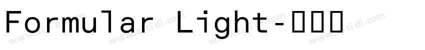 Formular Light字体转换